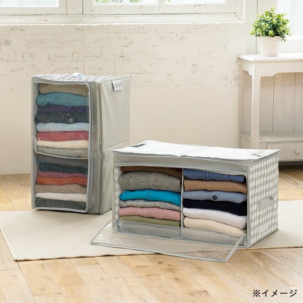Amazon｜カインズ(CAINZ) たて・よこ 使える衣類収納袋 幅55cm 奥行